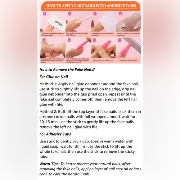 Press on Nails Long Coffin, 360PCS Fit Nicely & Natural Glossy, Complete Kit - Picture 11 of 13